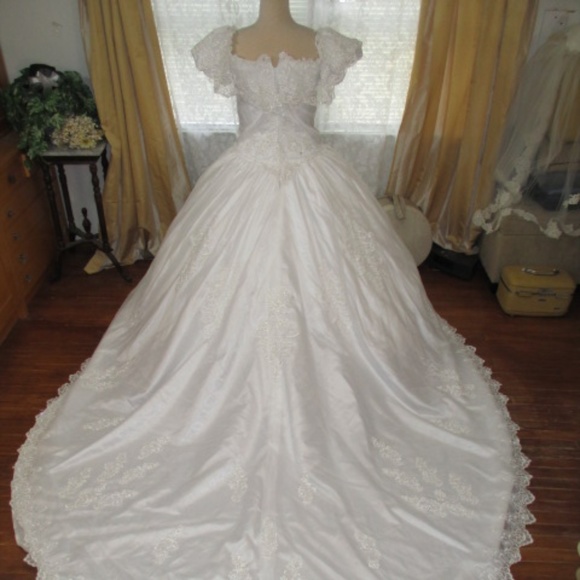Satin Princess Wedding Dress